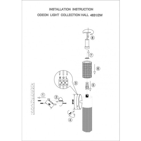 Бра Odeon Light 4631/2W Perla под лампы 2xG9 2*5W