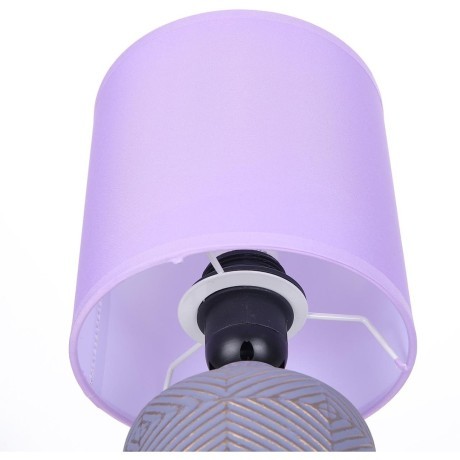 8220/1T MODERNI LN25 сиреневый, керамика/текстиль Настольная лампа Е27 1*60W 220V NIANA