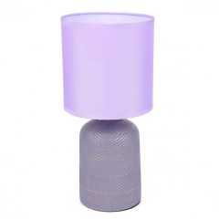 8220/1T MODERNI LN25 сиреневый, керамика/текстиль Настольная лампа Е27 1*60W 220V NIANA