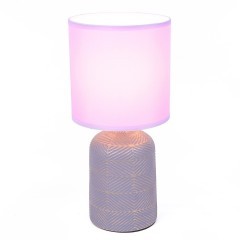 8220/1T MODERNI LN25 сиреневый, керамика/текстиль Настольная лампа Е27 1*60W 220V NIANA