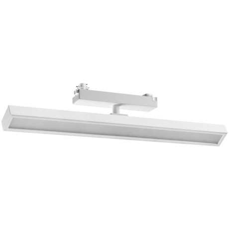 Novotech STRATUS 359782 Белый однофазный трехжильный трековый светодиодный светильник, линейный 40см, поворотный, CCT перекл. цветовой температуры, LED 24Вт 1384Лм 2700;3200;4000К CRI90 105° IP20 220В, коэф. пульсации < 1%