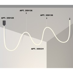 359331 KONST NT24 000 черный Светильник светодиодный IP20 LED 4000K 38W 170-265V 3360Лм RAMO