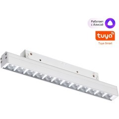359487 Трековый светодиодный TUYA SMART светильник Novotech Flum CRI90+ 3000-6500К 960Лм 38° 12W Bluetooth Wi-Fi Алиса