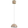 Odeon Light LULU 5453/6L Декоративный светодиодный подвесной светильник с бежевым керамическим плафоном и бронзовым основанием 6W 3000K CRI80 550Лм