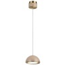 Odeon Light LULU 5453/6L Декоративный светодиодный подвесной светильник с бежевым керамическим плафоном и бронзовым основанием 6W 3000K CRI80 550Лм