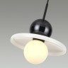 5014/1D MODERN ODL23 295 черный/белый/белый матовый металл/стекло Подвес G9 LED 5W HATTY