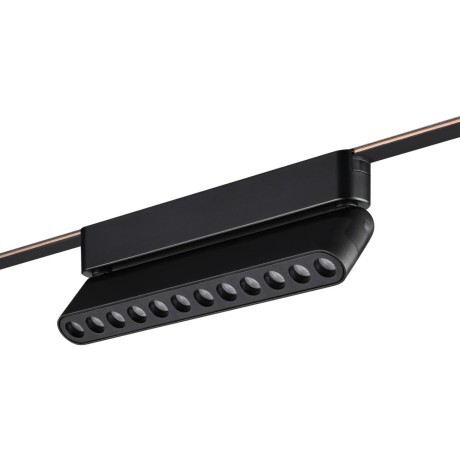 359465 Трековый ременный светодиодный SMART светильник c доп. механическим перекл. цветности Novotech EASY CRI90+ 3000-6000К 440Лм 28° 12W TUYA, Алиса, Wi-Fi