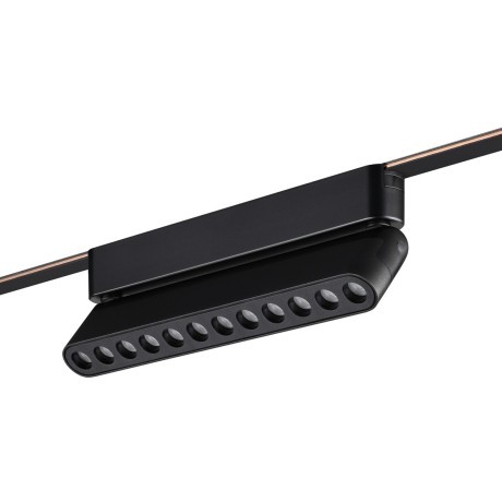 359465 Трековый ременный светодиодный SMART светильник c доп. механическим перекл. цветности Novotech EASY CRI90+ 3000-6000К 440Лм 28° 12W TUYA, Алиса, Wi-Fi