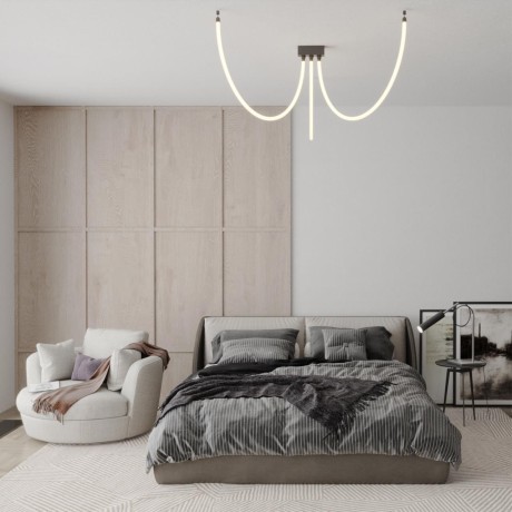 359329 KONST NT24 000 черный Светильник светодиодный IP20 LED 4000K 25W 170-265V 2420Лм RAMO