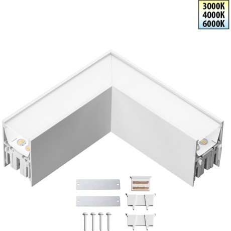 Светильник соединитель Novotech Over «L» с переключ. цв. температуры IP20 LED Ra90 Lm560 8W 220-240V 3000К\4000К\6000К FATTO 359608