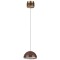 Odeon Light LULU 5453/6LA Декоративный светодиодный подвесной светильник с коричневым керамическим плафоном и бронзовым основанием 6W 3000K CRI80 550Лм