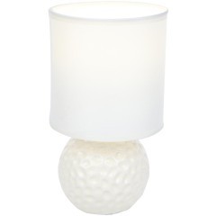 8228/1T MODERNI LN25 белый, керамика/текстиль Настольная лампа E14 1*40W 220V MAKOVIA