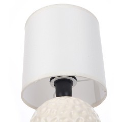 8228/1T MODERNI LN25 белый, керамика/текстиль Настольная лампа E14 1*40W 220V MAKOVIA