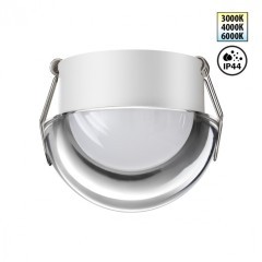 Светильник встраиваемый влагозащищенный с переключателем цв.температуры IP44 LED 10W 220-240V 3000/4000/6000K 750Лм Novotech LARGO 359434