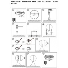 Уличный наземный светильник Odeon Light 4832/1A LOMEO IP44 под лампу 1xE27 1*10W