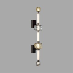 5427/34WL L-VISION ODL_EX24 21 черный хром/белый/дымчатый/коньячный/металл/стекло/акрил Бра LED 34W 3000K KLIFF