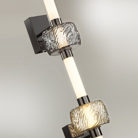 5427/34WL L-VISION ODL_EX24 21 черный хром/белый/дымчатый/коньячный/металл/стекло/акрил Бра LED 34W 3000K KLIFF