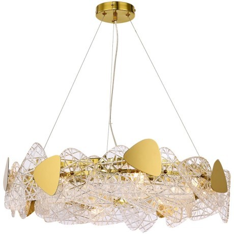 6582/8 NEOCLASSI LN24 золотой/прозрачный, золотой металл/стекло, металл Люстра подвесная E14 8*40W 220V QUEENY