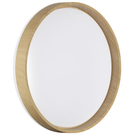 7684/DLN Коричневый круглый настенно-потолочный 39см светильник с перекл. цветовой температуры на драйвере 48Вт 5047Лм 3000;4000;6000К CRI80 IP43 CCT SONEX GARI WOOD