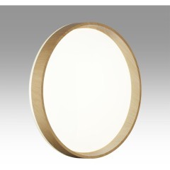 7684/DLN Коричневый круглый настенно-потолочный 39см светильник с перекл. цветовой температуры на драйвере 48Вт 5047Лм 3000;4000;6000К CRI80 IP43 CCT SONEX GARI WOOD