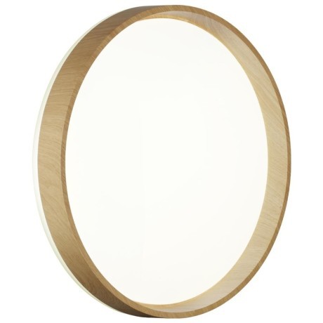 7684/DLN Коричневый круглый настенно-потолочный 39см светильник с перекл. цветовой температуры на драйвере 48Вт 5047Лм 3000;4000;6000К CRI80 IP43 CCT SONEX GARI WOOD