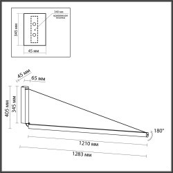 Настенный светильник поворотный на 180° LED 6W 3000K Odeon Light DELTA 7023/52WL