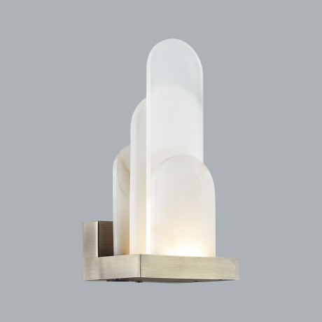 5437/12WL HIGHTECH ODL_EX25 101 бронзовый брашинг/металл/смола под алебастр/акрил Настенный светильник LED 12W 3000K 1489Лм FOROS