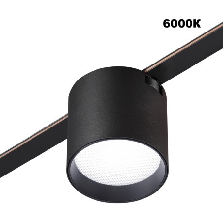 359473 Трековый ременный светодиодный SMART светильник c доп. механическим перекл. цветности Novotech EASY CRI90+ 3000-6000К 320Лм 24° 6W TUYA, Алиса, Wi-Fi