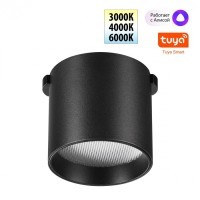 359473 Трековый ременный светодиодный SMART светильник c доп. механическим перекл. цветности Novotech EASY CRI90+ 3000-6000К 320Лм 24° 6W TUYA, Алиса, Wi-Fi