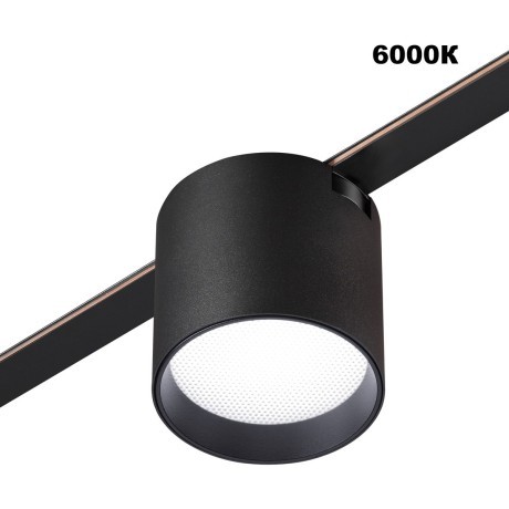 359473 Трековый ременный светодиодный SMART светильник c доп. механическим перекл. цветности Novotech EASY CRI90+ 3000-6000К 320Лм 24° 6W TUYA, Алиса, Wi-Fi