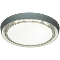 7644/ELN Серый круглый настенно-потолочный 52см светильник с перекл. цветовой температуры на драйвере 76Вт 7105Лм 3000;4000;6000К CRI80 IP43 CCT SONEX RAHIG