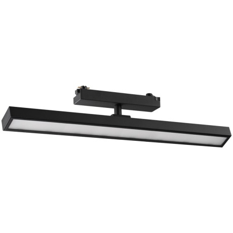 Novotech STRATUS 359773 Черный однофазный двужильный трековый светодиодный светильник, линейный 40см, поворотный, CCT перекл. цветовой температуры, LED 24Вт 1384Лм 2700;3200;4000К CRI90 105° IP20 220В, коэф. пульсации < 1%