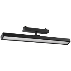 Novotech STRATUS 359773 Черный однофазный двужильный трековый светодиодный светильник, линейный 40см, поворотный, CCT перекл. цветовой температуры, LED 24Вт 1384Лм 2700;3200;4000К CRI90 105° IP20 220В, коэф. пульсации < 1%