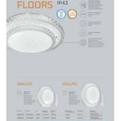 Светодиодный настенно-потолочный светильник с пультом Floors 2041/DL