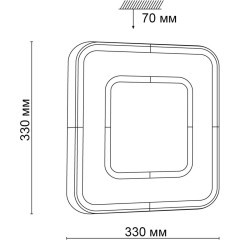 Настенно-потолочный светильник Sonex 3047/CL ARTI IP43 светодиодный LED 30W