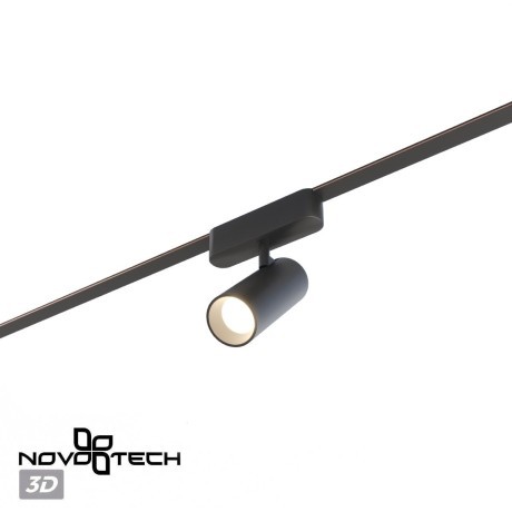 359470 Трековый ременный светодиодный SMART светильник c доп. механическим перекл. цветности Novotech EASY CRI90+ 3000-6000К 580Лм 28° 12W TUYA, Алиса, Wi-Fi