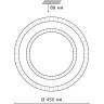 Светодиодный настенно-потолочный светильник с пультом Floors 2041/EL