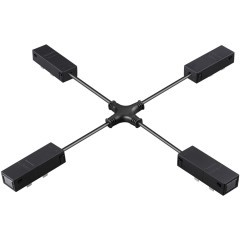 135315 Черный гибкий токопроводящий соединитель "X" для шинопроводов Novotech VECTOR