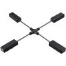 135315 Черный гибкий токопроводящий соединитель "X" для шинопроводов Novotech VECTOR