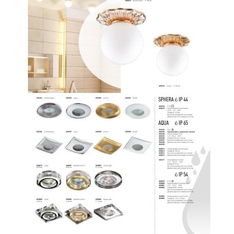 Встраиваемый светильник влагозащищенный Aqua 369307