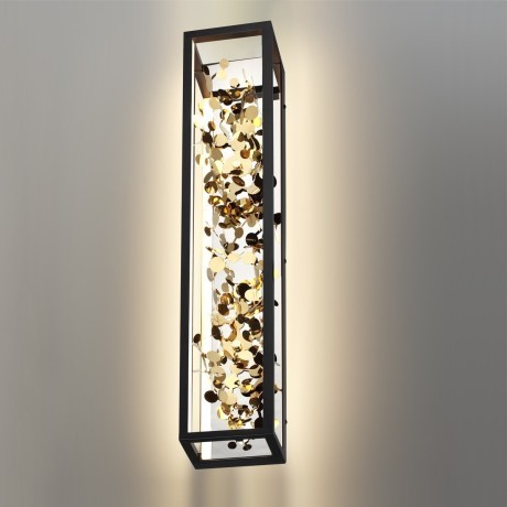 5065/23WL L-VISION ODL24 393 черный/золото/металл/металл Настенный светильник LED 1*23W 4000K BILD