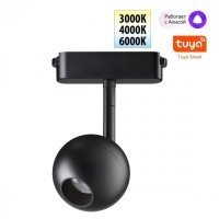 359471 Трековый ременный светодиодный SMART светильник c доп. механическим перекл. цветности Novotech EASY CRI90+ 3000-6000К 350Лм 120° 12W TUYA, Алиса, Wi-Fi