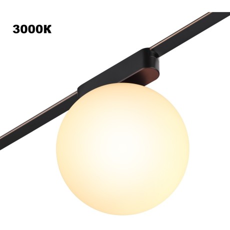 359478 Трековый ременный светодиодный SMART светильник c доп. механическим перекл. цветности Novotech EASY CRI90+ 3000-6000К 260Лм 220° 6W TUYA, Алиса, Wi-Fi