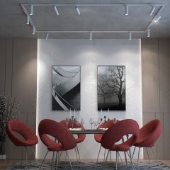 Однофазный двужильный светодиодный трековый светильник Novotech 359026 NAIL пер.3000;4000;6000К 1105Лм CRI85+ 15-60° 5W-9W-13W