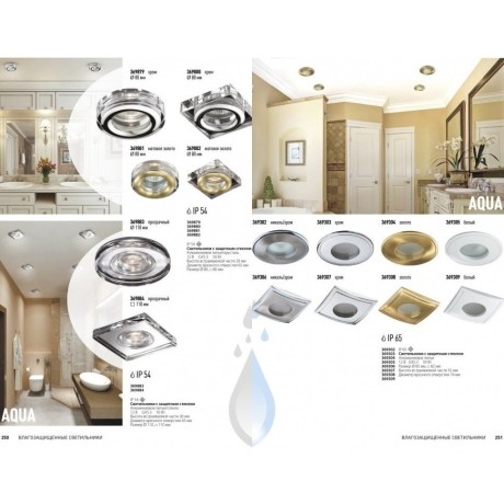 Встраиваемый светильник влагозащищенный Aqua 369884
