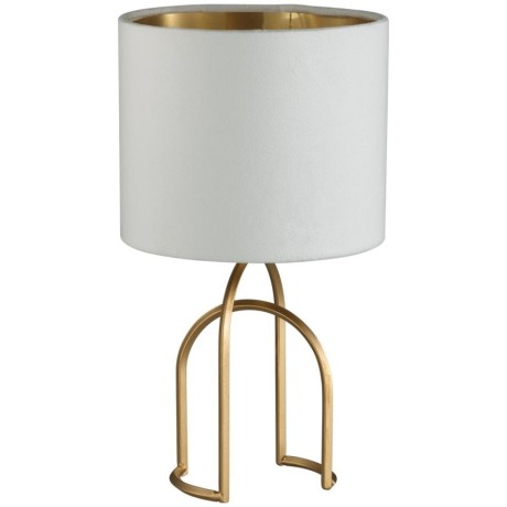 5660/1T MODERNI LN23 122 матовое золото, белый Настольная лампа E14 40W 220V STACY