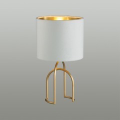 5660/1T MODERNI LN23 122 матовое золото, белый Настольная лампа E14 40W 220V STACY
