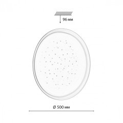 Светильник "звездное небо" LED 76Вт 3000/4000/6000К D500 IP43 Sonex CCT JOLLY 7774/ELN