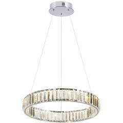 Люстра подвесная кольцевая хрустальная Odeon Light LED 30W 4000K 3570Лм VEKIA 4930/30L