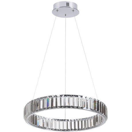 Люстра подвесная кольцевая хрустальная Odeon Light LED 30W 4000K 3570Лм VEKIA 4930/30L